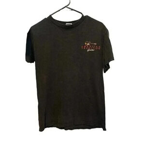 TENNESSEE RIVER SIZE MEDIUM BLACK TEE AMERICAN TRADITION GUITAR GRAPHIC